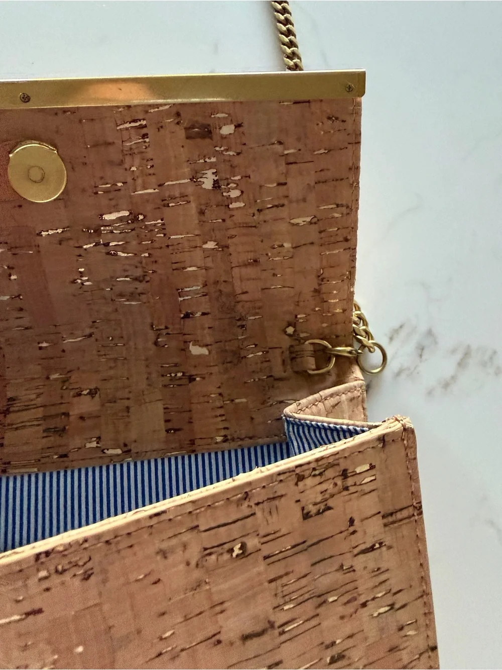 JCrew purse/clutch with gold chain